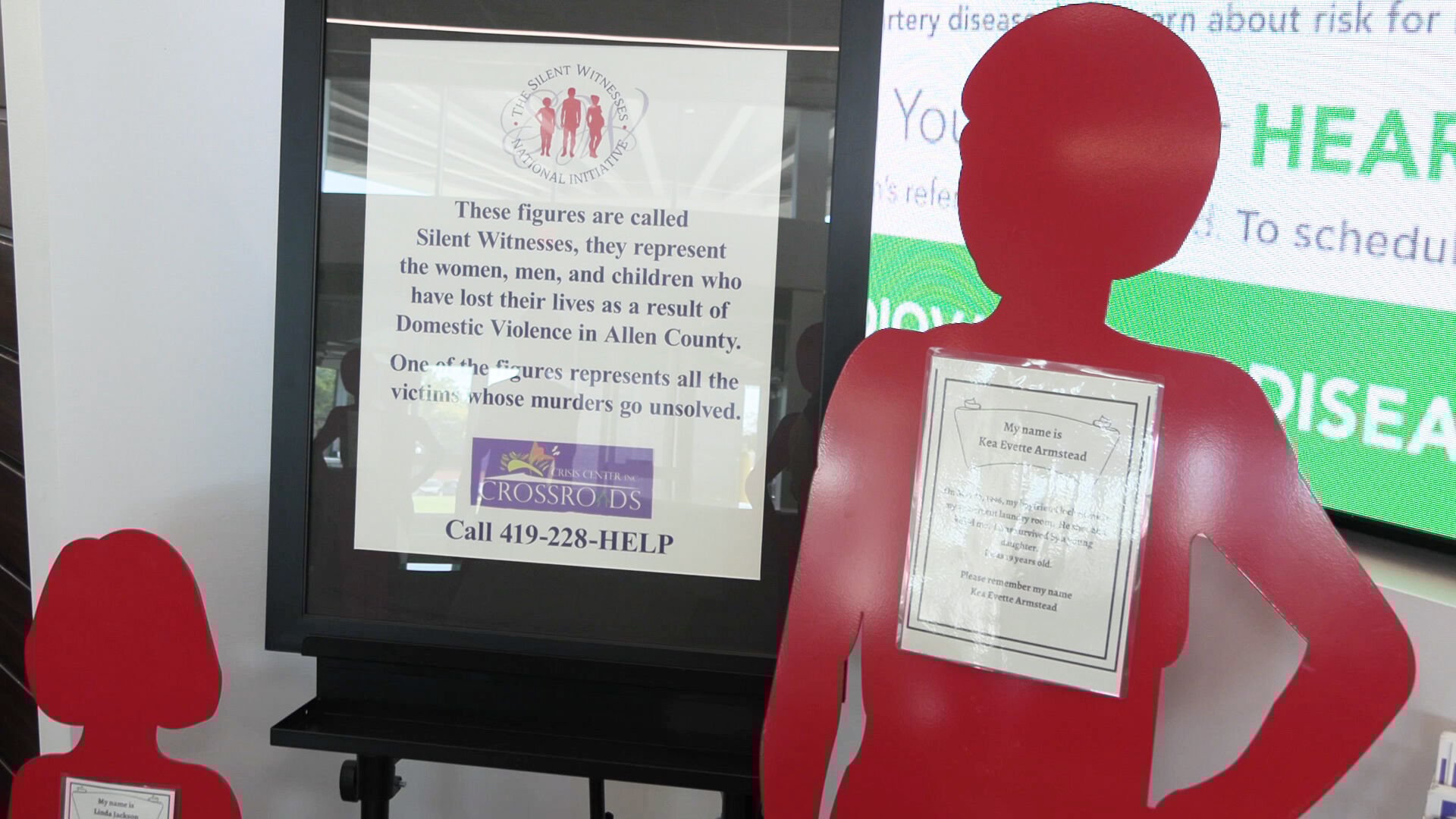 Silent Witness display honors domestic violence victims at Lima Memorial